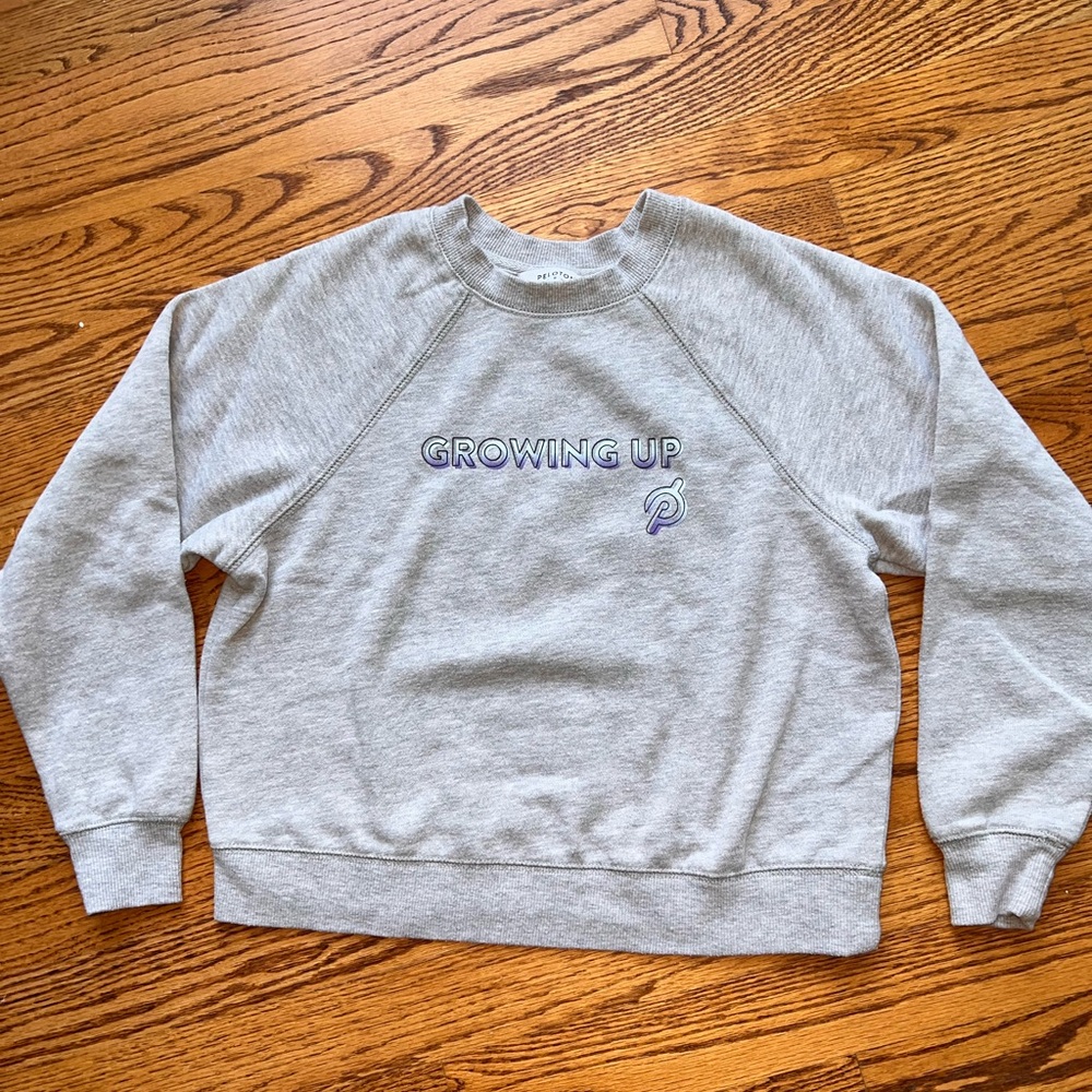 EUC Peloton Kids Growing Up Sweatshirt